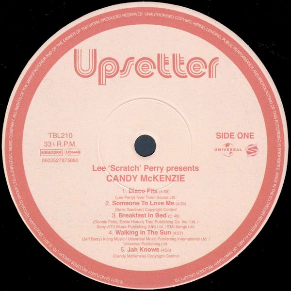 Image of Label Cover of LP - EX/VG+ - CANDY MCKENZIE, Lee 'Scratch' Perry presents Candy McKenzie (Trojan Records; TBL210, UK 2011, Insert, Limited Numbered Edition), Shiny EX copy, with insert. 297/500,  - 3616350C