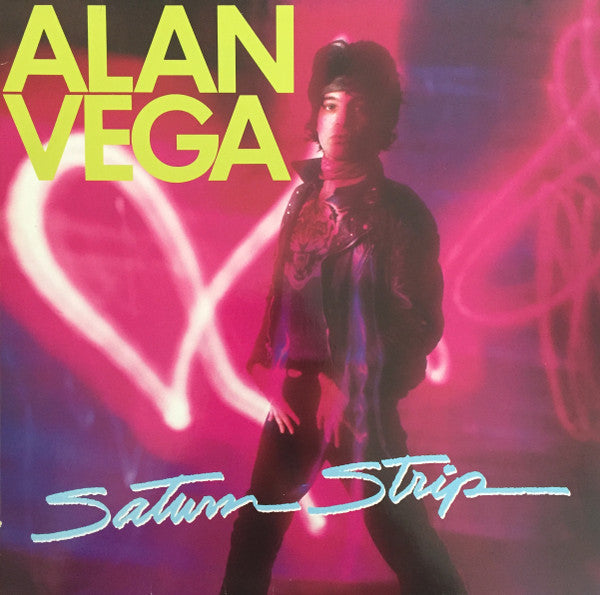 Image of Front Cover of LP - VG/VG - ALAN VEGA, Saturn Strip (Elektra; 96-0259-1, Germany 1983, Suicide), Edge Wear,   - 3546174S