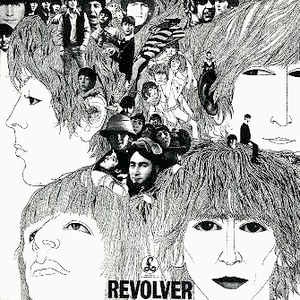 Image of Front Cover of LP - VG/G - THE BEATLES, Revolver (Parlophone Silver/Black, 2 Boxed EMI Logos; PCS7009, UK 1973 Reissue, Laminated Front Sleeve), ,  - 2726309E