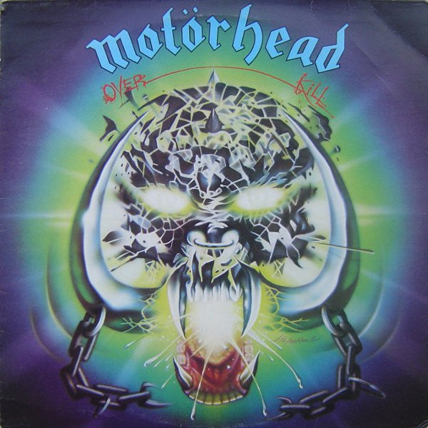 Image of Front Cover of LP - VG/VG - MOTORHEAD, Overkill (Bronze; BRON 515, UK 1979), Couple of long but light scratches on side2, edge & ring wear,  - 4446022S