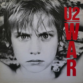 Image of Front Cover of LP - VG/VG+ - U2, War (Island Records; ILPS 9733, UK 1983, Textured Gatefold Sleeve, Company Inner, No Barcode), Strong VG+,Sleeve Stained And Discoloured,  - 1926190E