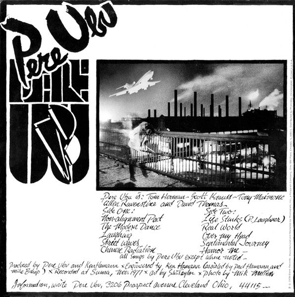 Image of Back Cover of 5144307S: LP - PERE UBU, The Modern Dance (Blank; BLANK001, US 1978) Cut-out (Corner cut)  VG+/VG+