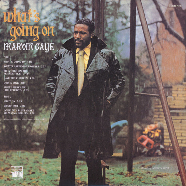Image of Back Cover of LP - VG/EX - MARVIN GAYE, What's Going On (Tamla; TS310, US 1990s Reissue, Gatefold), Corner Bump,  - 2826177E