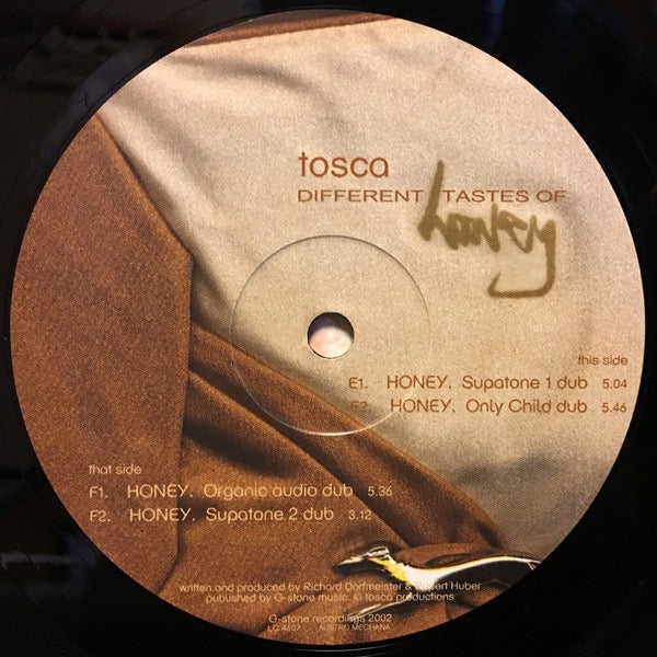 Image of Label Cover of 4x12" - VG/VG - TOSCA, Different Tastes Of Honey (G-Stone; G-Stone 12 022, Austria 2002, Gatefold, 4 Inners), Light wear and scuffs on sleeve,  - 2216471C