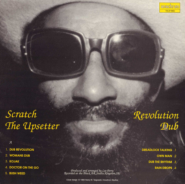 Image of Back Cover of LP - VG/VG+ - LEE SCRATCH PERRY, Revolution Dub (Anachron; TSLP9006, France 1990 Reissue), Shiny disc. Light storage wear on sleeve.,  - 4446132S