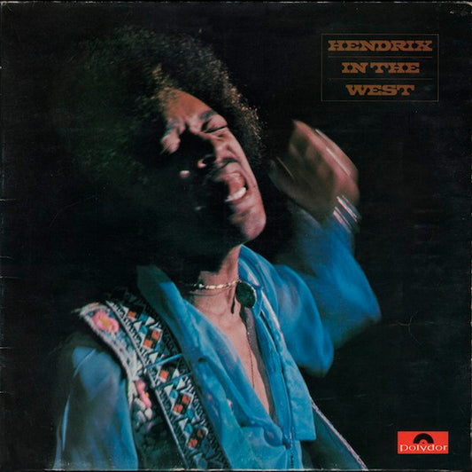 Image of Front Cover of 4624127E: LP - JIMI HENDRIX, In the West (Polydor; 2302018, UK 1972, Gatefold) Limited Edition Box Set Stamped in Gold on Rear Sleeve  EX/EX