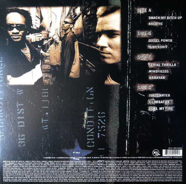 Image of Back Cover of 4214567C: 2xLP - PRODIGY, The Fat Of The Land (XL; XLLP121, UK 2020 Reissue, 2 Inners)   NEW/NEW