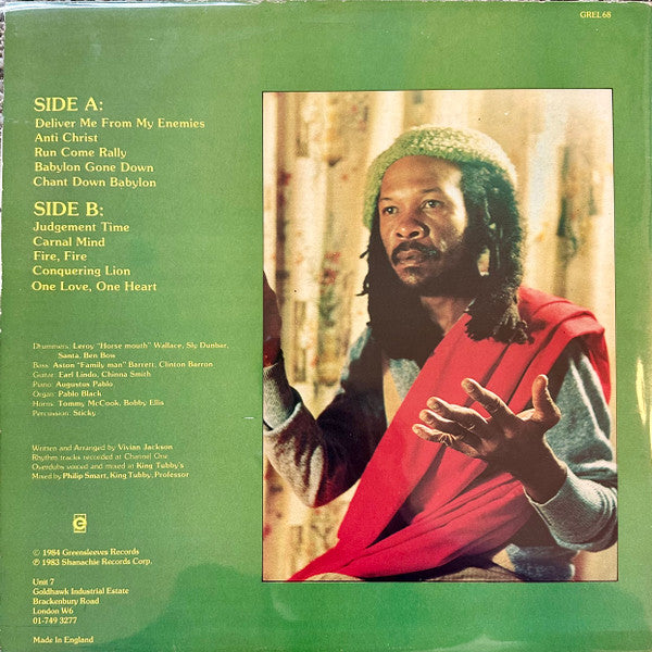 Image of Back Cover of LP - VG/VG - YABBY YOU, The Yabby You Collection (Greensleeves Records; GREL 68, UK 1984), Light marks only, plays clean. Storage wear on sleeve.,  - 3026217E