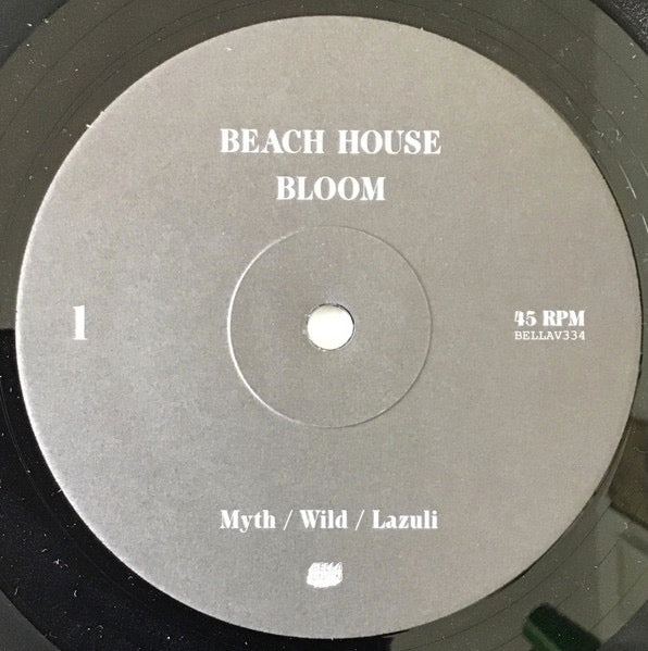 Image of Label Cover of 2xLP - NEW/NEW - BEACH HOUSE, Bloom (Bella Union; Bellav334, UK 2022 Reissue, 2 Inners, 45 RPM), , Bloom is the fourth full-length album by Baltimore-based Beach House. Like their previous releases (Beach House in 2006, Devotion in 2008, Teen Dream in 2010), it further develops their distinctive sound yet stands apart as a new piece of work. Bloom is meant to be experienced as an ALBUM, a singular, unified vision of the world. Though not stripped down, the many layers of Bloom are un
