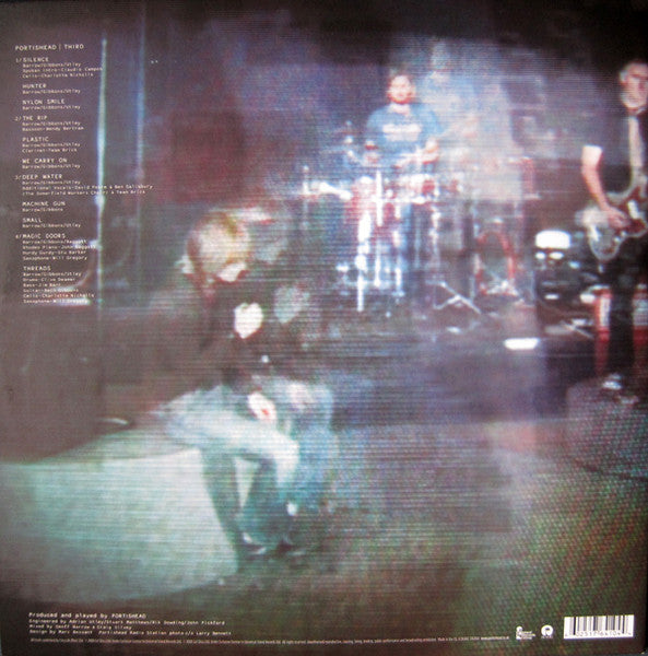 Image of Back Cover of 2xLP - VG/VG - PORTISHEAD, Third (Island; 1764104 , UK 2008, Gatefold), Very strong VG all round. Sleeve has some corner creases on top R and bottom R, but looks good. Only a handful of light surface scuffs bringing discs down to VG, overall a nice copy,  - 2326174E