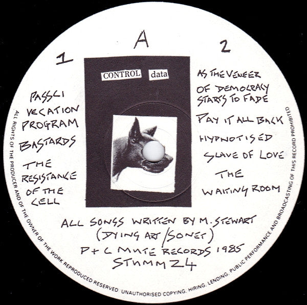 Image of Label Cover of LP - VG+/VG+ - MARK STEWART, As The Veneer Of Democracy Starts To Fade (Mute; STUMM 24, UK 1985, Textured Sleeve, ex The Pop Group, feat On-U-Sound members), Small visible pressing defect on side1,  - 4246003S