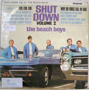 Image of Front Cover of LP - VG/VG - THE BEACH BOYS, Shut Down Vol 2 (Capitol; T 2027, UK 1964, Laminated Front Sleeve, Mono), ,  - 3226313E