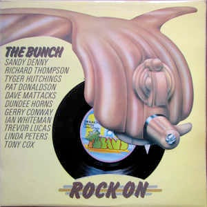 Image of Front Cover of 2745321S: LP - THE BUNCH, Rock On (Island Pink Rim; ILPS 9189, UK 1972, Die Cut Sleeve, No Flexi) Creased Die Cut  VG/VG