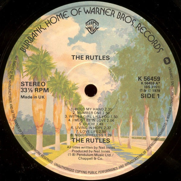 Image of Label Cover of LP - VG+/VG - THE RUTLES, Rutles (WB; K 56459, UK 1978, Gatefold, Inner & Booklet, Made In UK Below Stereo.), ,  - 0926089E