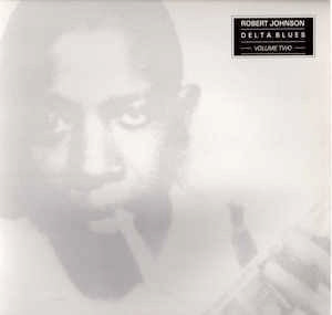 Image of Front Cover of LP - VG/G+ - ROBERT JOHNSON, Delta Blues Volume Two (Aldabra Records; ALB1002, UK 1989 Reissue, white label), Light scuffs on sleeve,  - 3716227C