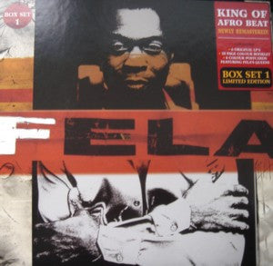 Image of Front Cover of 6xLP - VG/VG+ - FELA ANIKULAPO KUTI, Box Set 1 (Barclay; 547 035-1, France 1997, Box Set, Booklet & Insert, 6 Postcards, Limited Edition), All items present, all LPs in opened shrinkwrap, box has light storage wear. No. 4865.,  - 2426096E