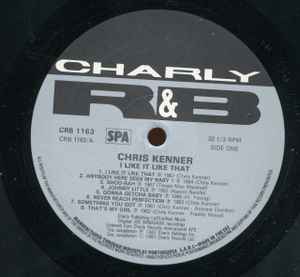 Image of Label Cover of LP - VG+/VG+ - CHRIS KENNER, I Like It Like That (Charly R&B; CRB 1163, UK 1987), Lighttest ringwear.,  - 3825135E