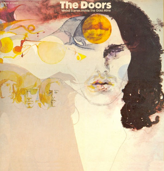 Image of Front Cover of 3624230E: 2xLP - THE DOORS, Weird Scenes Inside the Gold Mine (Elektra Butterfly, No w Logo on Rim; K62009, UK 1972, Gatefold, Autocoupled)   VG+/VG