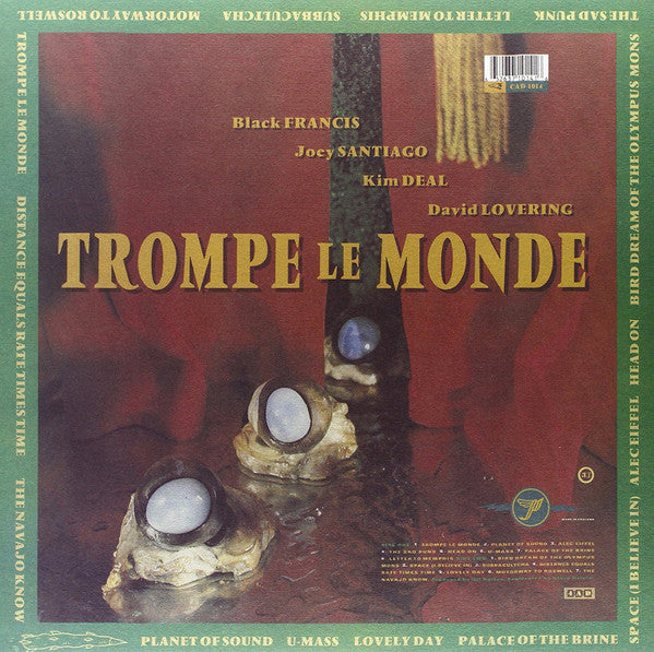 Image of Back Cover of 1635136E: LP - PIXIES, Trompe Le Monde (4AD; CAD1014, Europe 2008 Reissue, Inner)   NEW/NEW