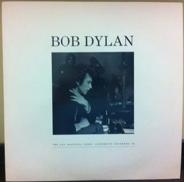Image of Front Cover of LP - VG/VG+ - BOB DYLAN, The San Francisco Press Conference December '65 (; HIGHWAY61, UK 1988, Picture Disc), Sticker and staining / sticker damage to front cover. ,  - 0926371E