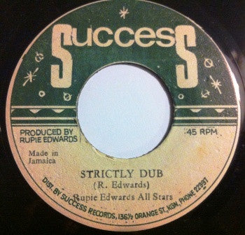 Image of Back Cover of 7" - /VG - MILTON HENRY / RUPIE EDWARDS ALL STARS, What Can I Do / Strictly Dub (Success; , Jamaica 1974, Plain Sleeve, Massive Donnie Elbert Cover!), Light marks. Lighter shade of green than picture.,  - 2826128E