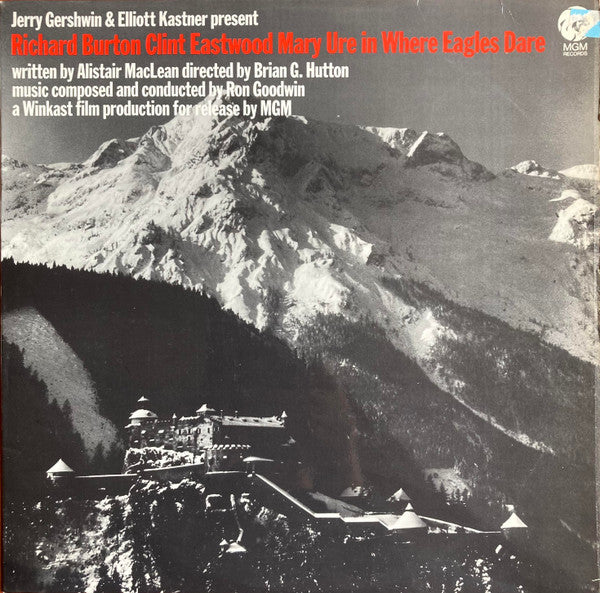 Image of Front Cover of LP - VG/VG+ - RON GOODWIN, Where Eagles Dare - Original Motion Picture Soundtrack (MGM Blue and Gold; CS 8102, UK 1969, Laminated Flipback Sleeve), ,  - 4326304E