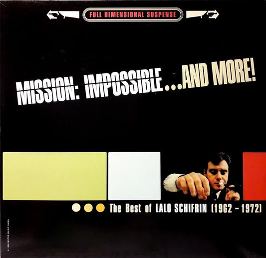 Image of Front Cover of 4844243S: LP - LALO SCHIFRIN, Mission: Impossible ... And More! - The Best Of Lalo Schifrin (1962 - 1972) (Motor Music; 535 495-1, Germany 1996) Edge wear. Very light marks on disc.  VG/VG+