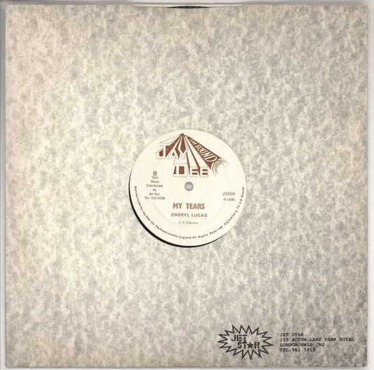 Image of Front Cover of 12" - /VG - CHERYL LUCAS, My Tears / You Shook Up My World (Jay Dee; JD004, UK 1980s), ,  - 2716292C