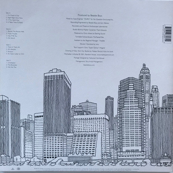 Image of Back Cover of 2xLP - VG+/EX - BEASTIE BOYS, To The 5 Boroughs (Capitol; 724347339714, UK 2004, Textured Gatefold Sleeve), ,  - 3226186E