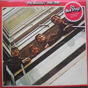 Image of Front Cover of 2xLP - VG/VG+ - THE BEATLES, 1962-1966 (Apple; PCSPR 717, UK 1978 Reissue, Laminated Gatefold Sleeve, 2 Inners, Red Vinyl), Strong VG+, Stickered Sleeve,  - 3726185E