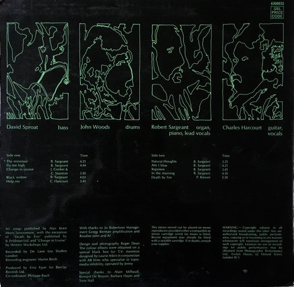Image of Back Cover of LP - G+/F - JUNCO PARTNERS, Junco Partners (Philips; 6308032, UK 1971, Laminated Sleeve), Very Heavily Marked, Warped - Plays Through With Noise, Edge Wear,  - 3425152E