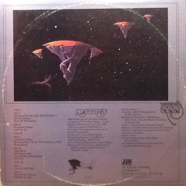 Image of Back Cover of 3xLP - VG/VG+ - YES, Yessongs (Atlantic; K 60045, UK 1972, Triple Gatefold, Booklet & Inners), ,  - 2926219E