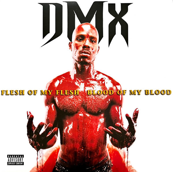Image of Front Cover of 2xLP - G+/G - DMX, Flesh Of My Flesh Blood Of My Blood (Def Jam; 314 538 640-1, US 1998, Picture Sleeve, 2 Inners), Records have many hairlines. Inners are tatty, creased and torn. Sleeve has many creases and tears on opening side. ,  - 3826030E