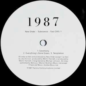 Image of Label Cover of 5124035E: 2xLP - NEW ORDER, Substance (Factory; Fact 200, UK 1987 Reissue, Non-Embossed Sleeve, 2 Inners)   VG/VG