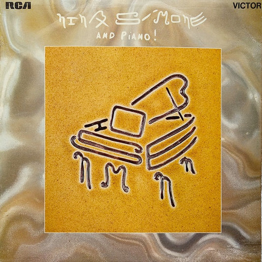 Image of Front Cover of LP - G+/VG - NINA SIMONE, And Piano (RCA Victor Orange; SF8074, UK 1970, Laminated Front Sleeve, Stereo), Strong VG - light marks only. Creasing and small patches of sellotape damage to sleeve.,  - 2726289E