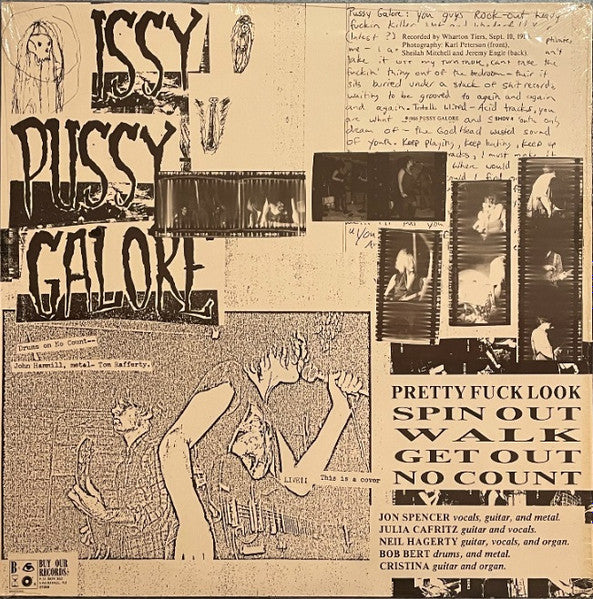 Image of Back Cover of 4925211E: 12" EP - PUSSY GALORE, Pussy Gold 5000 (Buy Our Records; BOR 12-010, US 1987, Picture Sleeve, Limited Edition of 3,000) Strong VG+, Corner Bumps, Slight Ring Wear  VG/VG+