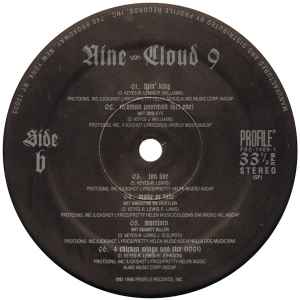 Image of Label Cover of LP - G/G - NINE, Cloud 9 (Profile; PRO-1469-1, US 1996, Stickered Plain Sleeve), Record very marked. Sleeve tatty.,  - 4226351E