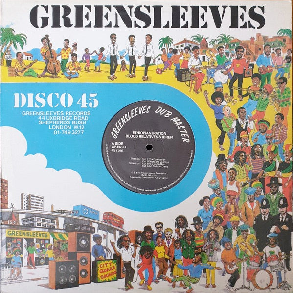 Image of Front Cover of 12" - VG/VG - BLOOD RELATIVES & IDREN, This Foundation / Elders & Deacons / How Can A Man / Jah Children (Greensleeves Records; GRED 21, UK 1979, Company Sleeve), Light marks only.,  - 2216101C