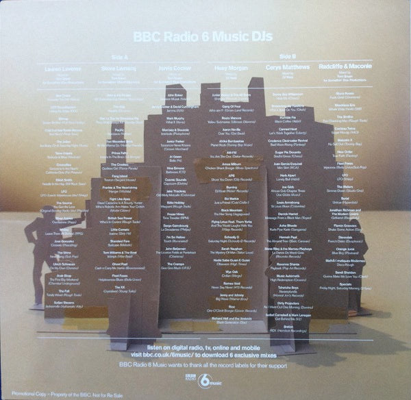 Image of Back Cover of 4614210C: LP - VARIOUS, BBC Radio 6 Music Exclusive Mixes (BBC Radio 6 Music; BB34925-01, UK 2011, Promo, Turquoise Vinyl) Still in shrinkwrap.  EX/EX