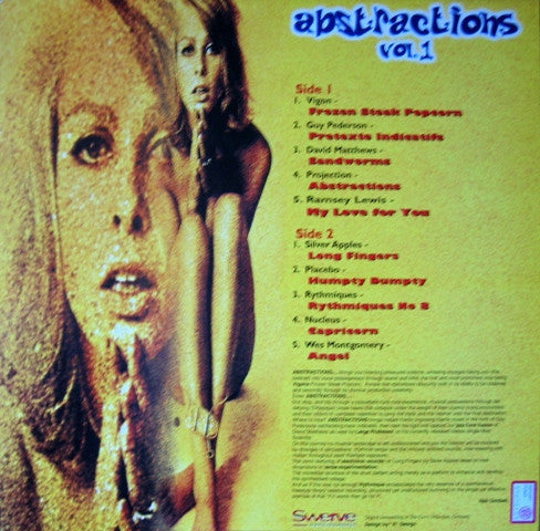 Image of Back Cover of LP - VG/VG - VARIOUS, Abstractions Vol. 1 (Swerve Recordings; ABS 001, Europe 1998), ,  - 3716089C