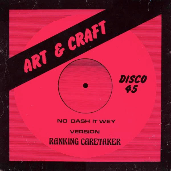 Image of Back Cover of 12" - VG/VG+ - SYMBOLS, RANKING CARETAKER, Motherless Children / No Dash It Wey (Art & Craft; AC001, UK 1979, Company Sleeve), Edge and ring wear. WOL. Nice clean disc.,  - 1546090S