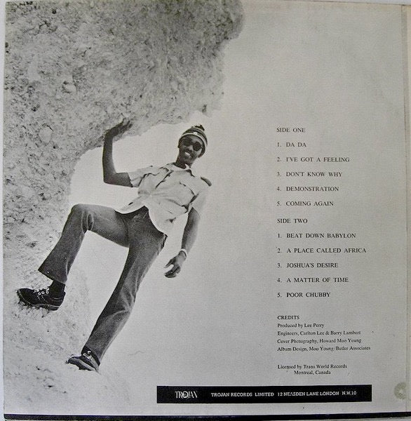 Image of Back Cover of 2915611C: LP - JUNIOR BYLES, Beat Down Babylon (Trojan Records; TRL52, UK 1972, Laminated Front Sleeve) Top copy! Clean throughout! Sleeve is pretty much EX.  VG+/VG+