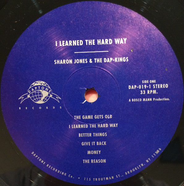 Image of Label Cover of LP - VG/VG+ - SHARON JONES AND THE DAP-KINGS, I Learned The Hard Way (Daptone; DAP-019, US 2010), Still in opened shrinkwrap but light wear on corners,  - 3346225S