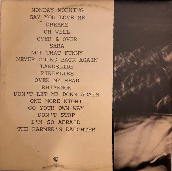 Image of Back Cover of 2xLP - VG/G+ - FLEETWOOD MAC, Live (Warner Bros. Records ; K 66097, UK 1980, Gatefold, 2 Inners), Light marks and hairlines, Sticker ghost to sleeve,  - 4116086C