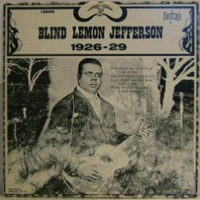 Image of Front Cover of LP - VG+/EX - BLIND LEMON JEFFERSON, 1926-29 (Biograph; BLP-12000, US 1972, P. O. BOX 109, CANAAN, N. Y. 12029 Address On Rear Sleeve), ,  - 1326445E