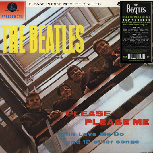 Image of Front Cover of 4633087E: LP - THE BEATLES, Please Please Me (Parlophone Black/Gold; PCS3042, UK 2012 Reissue, 180 Gram Vinyl)   NEW/NEW