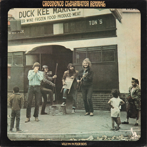 Image of Front Cover of LP - VG/VG - CREEDENCE CLEARWATER REVIVAL, Willy And The Poor Boys (Liberty Blue; LBS83338, UK 1970 Reissue, Textured Sleeve), Strong VG - a few hairlines, edge wear,  - 4346011S