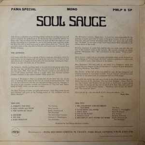 Image of Back Cover of LP - VG/VG - VARIOUS, Soul Sauce (Pama; PMLP8 SP, UK 1968, Laminated Flipback Sleeve, Mono), Edge and ring wear. Light marks on disc. Nice clean labels.,  - 3546160S
