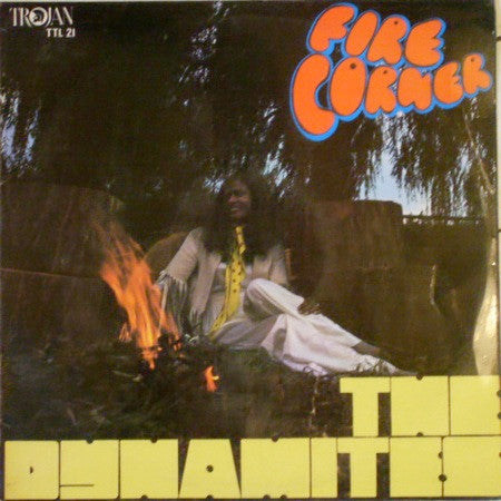 Image of Front Cover of 4914439C: LP - THE DYNAMITES, Fire Corner (Clan Disc / Trojan Records; TTL 21, UK 1969, Laminated Front Sleeve) Light marks only. Ringwear on back sleeve.  VG/VG