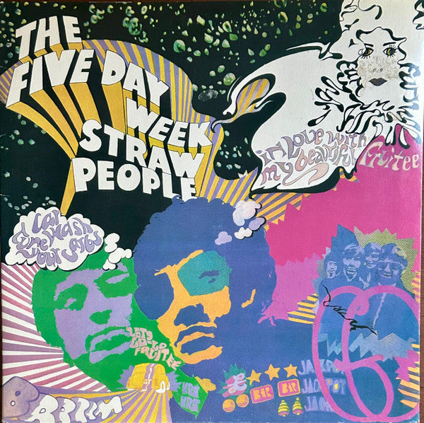 Image of Front Cover of 2xLP - VG+/VG - FIVE DAY WEEK STRAW PEOPLE, Five Day Week Straw People (Get Back; GET573, Italy 2000 Reissue, Gatefold, 180g vinyl), ,  - 3926318E